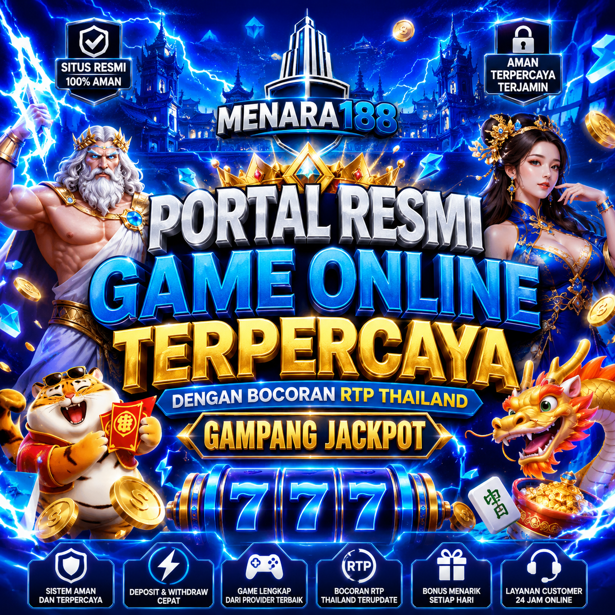 MENARA188: Portal Resmi Game Online Terpercaya Dengan Bocoran RTP Thailand Gampang Jackpot