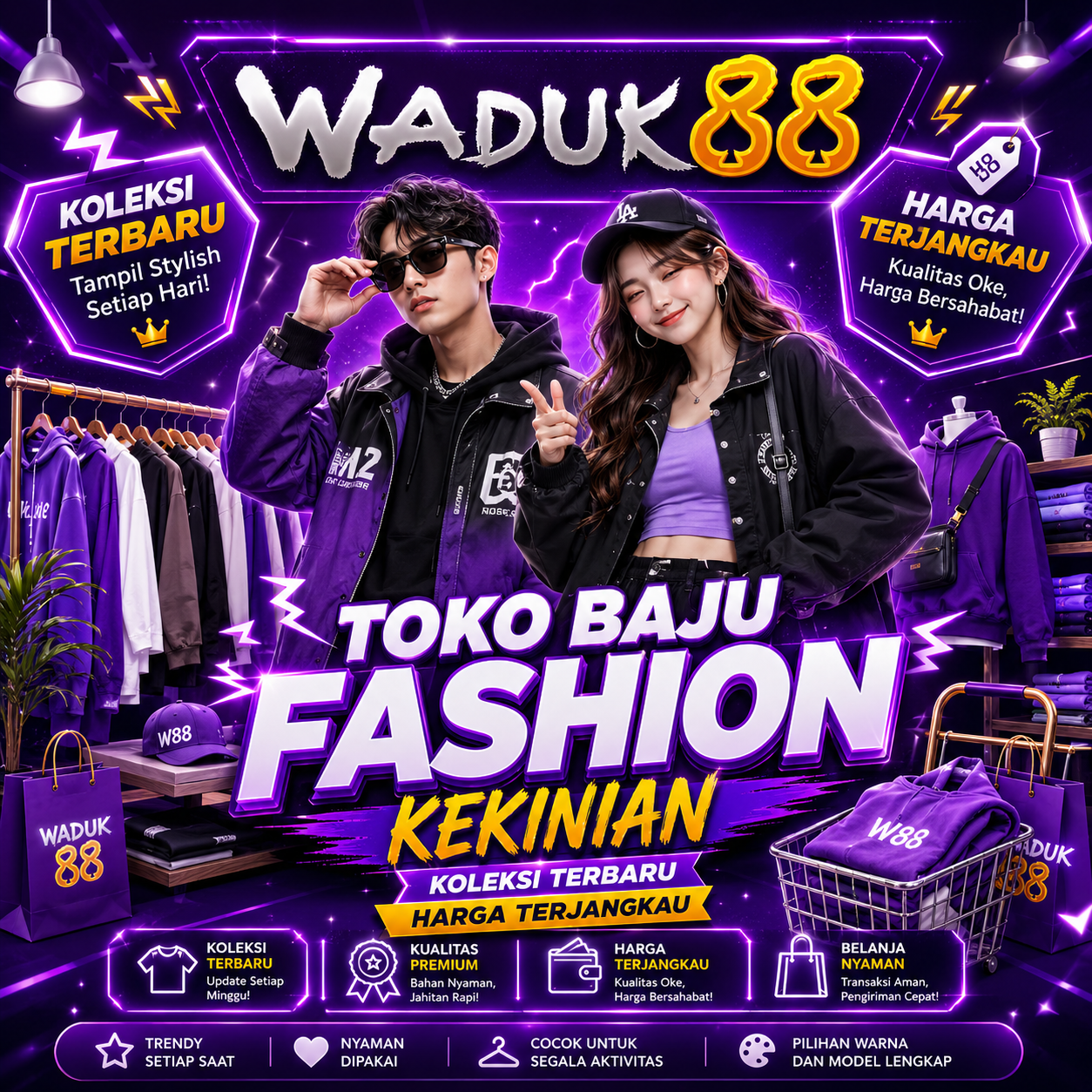 WADUK88: Toko Baju Fashion Kekinian Dengan Koleksi Terbaru Dan Harga Terjangkau