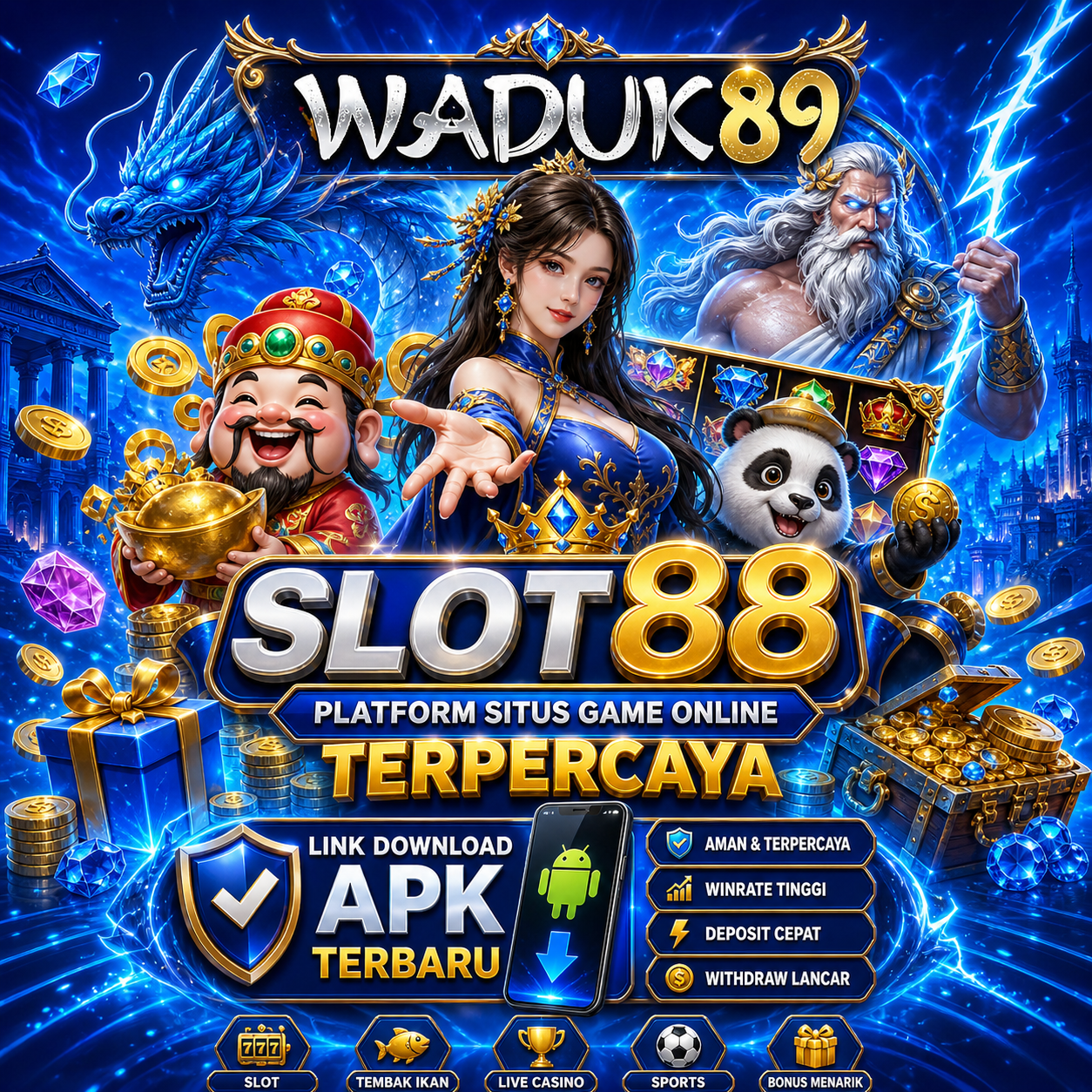 WADUK89: Platform Situs Game Online Terpercaya Link Download APK Slot88 Terbaru