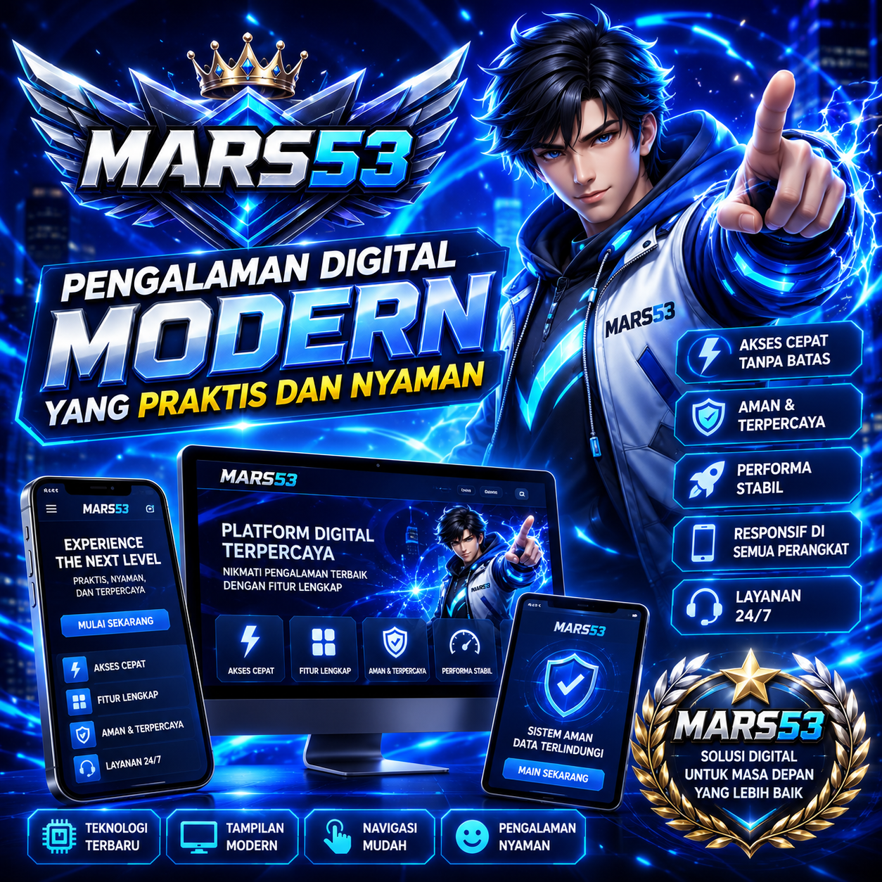banner 𝐌𝐀𝐑𝐒𝟓𝟑: Pengalaman Digital Modern yang Praktis dan Nyaman